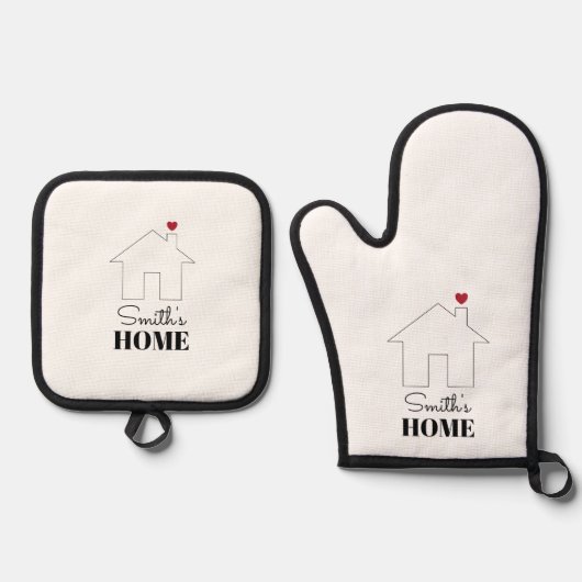 Smith's Home with Heart Ovenwant & Pannenlap Set (Voorkant)