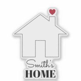 Smith's Home with Heart Sticker