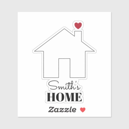 Smith's Home with Heart Sticker (Vel)