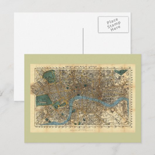 Smith's nieuwe kaart van Londen 1860 (Voorkant / Achterkant)