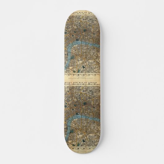Smith's nieuwe kaart van Londen 1860 Skateboard (Voorkant)