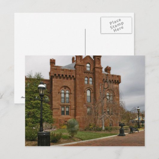 Smithsonian Castle Briefkaart (Voorkant / Achterkant)