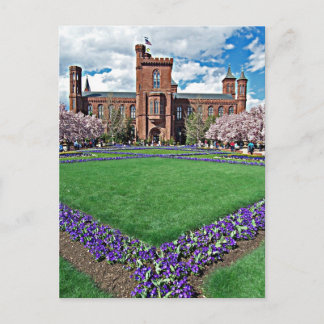Smithsonian Castle en Haupt Garden Briefkaart