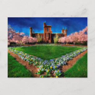 Smithsonian Castle Garden Cherry Blossom Briefkaart