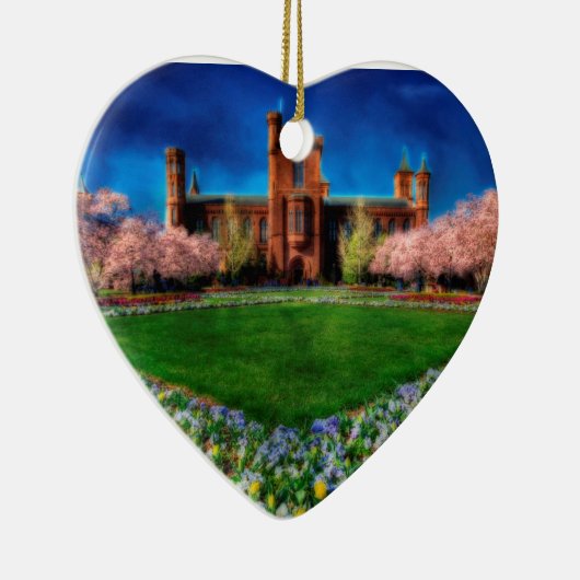 Smithsonian Castle Garden Cherry Blossom Keramisch Ornament (Rechts)
