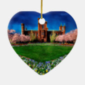 Smithsonian Castle Garden Cherry Blossom Keramisch Ornament (Achterkant)