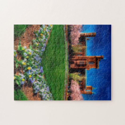 Smithsonian Castle Garden Cherry Blossom Legpuzzel (Horizontaal)