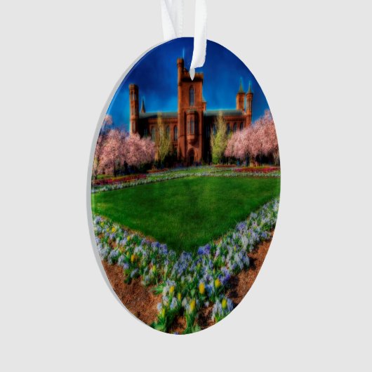 Smithsonian Castle Garden Cherry Blossom Ornament (voorkant)