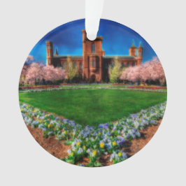 Smithsonian Castle Garden Cherry Blossom Ornament