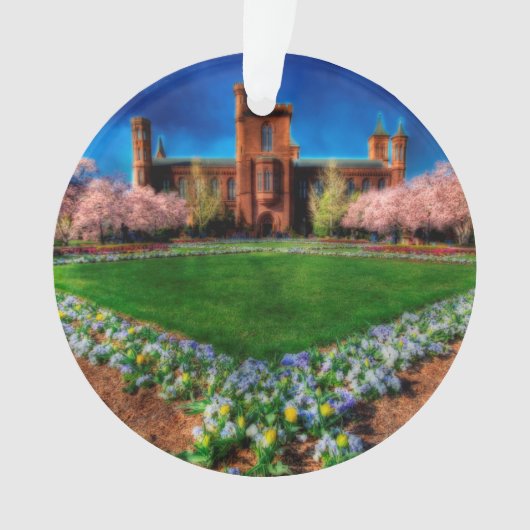 Smithsonian Castle Garden Cherry Blossom Ornament (voorkant)