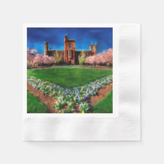 Smithsonian Castle Garden Cherry Blossom Servet (Voorkant)