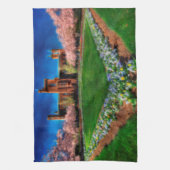 Smithsonian Castle Garden Cherry Blossom Theedoek (Verticaal)