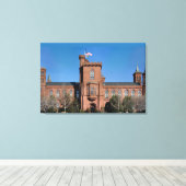 Smithsonian Castle in Washington, D.C. Canvas Afdruk (Insitu (Houten vloer))