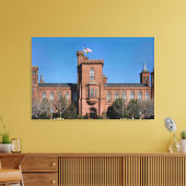 Smithsonian Castle in Washington, D.C. Canvas Afdruk (Insitu (Woonkamer))