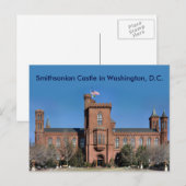 Smithsonian Castle in Washington, DC. Briefkaart (Voorkant / Achterkant)