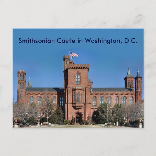 Smithsonian Castle in Washington, DC. Briefkaart (Voorkant)