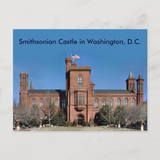Smithsonian Castle in Washington, DC. Briefkaart (Voorkant)