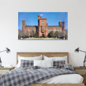 Smithsonian Castle in Washington, DC. Canvas Afdruk (Insitu (Slaapkamer))