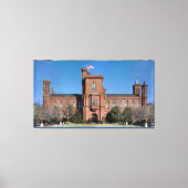 Smithsonian Castle in Washington, DC. Canvas Afdruk (Voorkant)