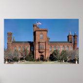 Smithsonian Castle in Washington, DC. Poster (Voorkant)