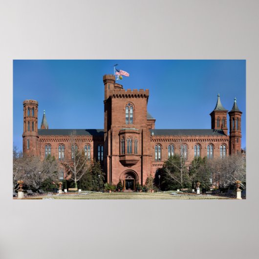 Smithsonian Castle in Washington, DC. Poster (Voorkant)