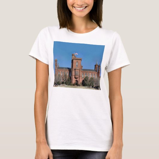 Smithsonian Castle in Washington, DC. T-shirt (Voorkant)