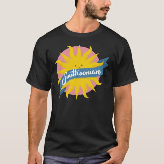 Smithsonian Institute Cute Sun Sticker T-shirt