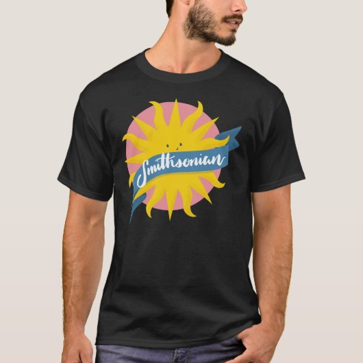 Smithsonian Institute Cute Sun Sticker T-shirt (Voorkant)