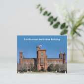Smithsonian Institution Building in Washington, DC Briefkaart (Staand voorkant)