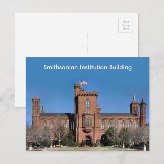 Smithsonian Institution Building in Washington, DC Briefkaart (Voorkant / Achterkant)