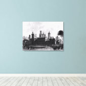 Smithsonian Institution uit het zuidwesten Canvas Afdruk (Insitu (Houten vloer))