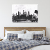 Smithsonian Institution uit het zuidwesten Canvas Afdruk (Insitu (Slaapkamer))