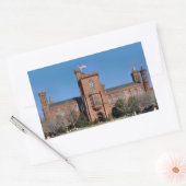 Smithsonian Kasteel in Washington, D.C. Rechthoekige Sticker (Envelop)