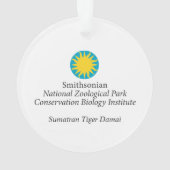 Smithsonian | Sumatran Tiger Damai Ornament (achterkant)
