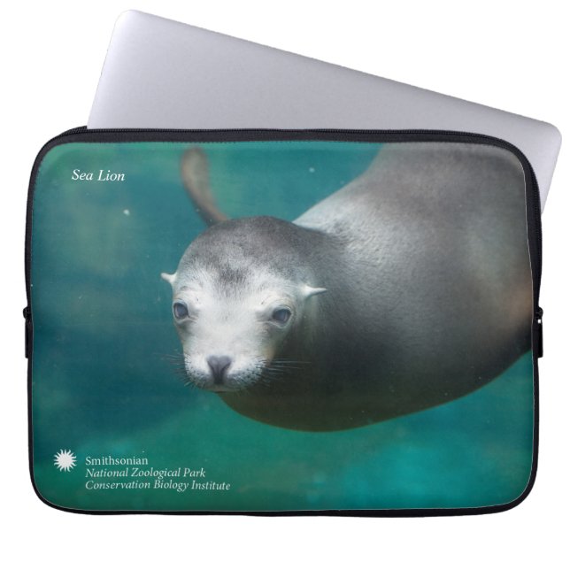 Smithsonian | Zee Lion Laptop Sleeve (Voorkant)