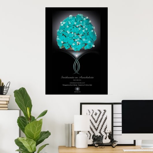 SMITHSONITE AURICHALCITE POSTER (Thuiskantoor)
