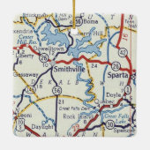 Smithville TN Keramisch Ornament (Achterkant)
