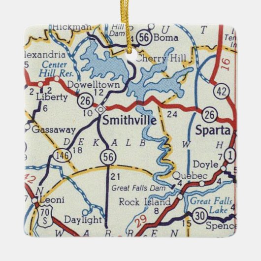 Smithville TN Keramisch Ornament (Voorkant)