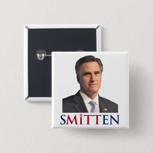SMITTEN door MITT ROMNEY Button (Voorkant /achterkant)