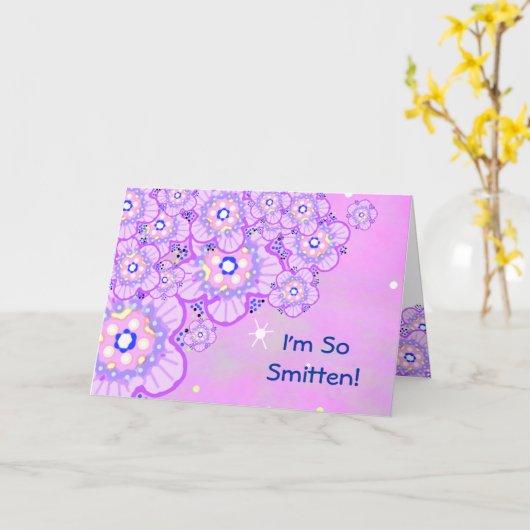 Smitten! Kaart (Gele Bloem)