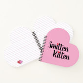 Smitten Kitten Cute Valentine Heart Shaped Notitieboek (Binnen)