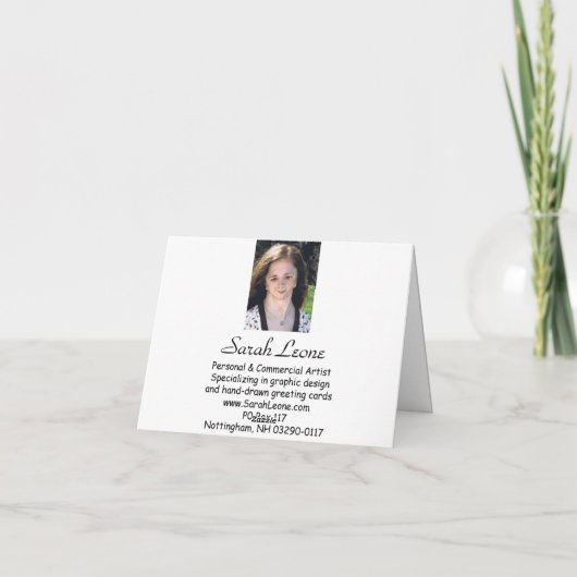 Smitten Kitten For You Feestdagen Kaart (Achterkant)