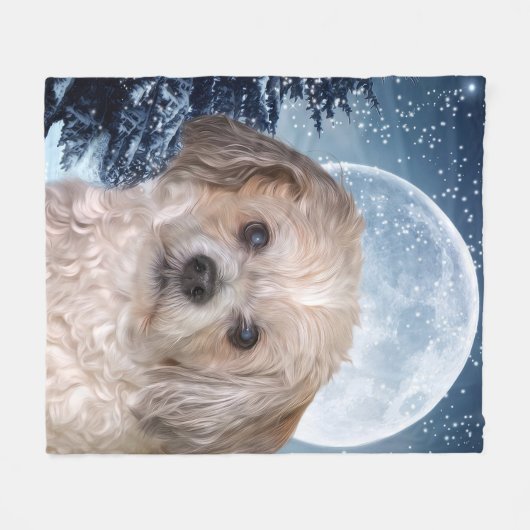 Smitty Winter Moon Fleece Deken (Voorkant (Horizontaal))