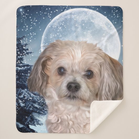 Smitty Winter Moon Sherpa Deken (Voorkant)