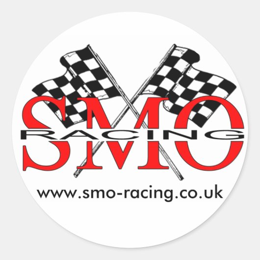 SMO Racing Ronde Sticker (Voorkant)