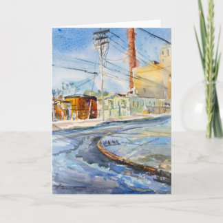 Smodder op Burt St Watercolor Kaart