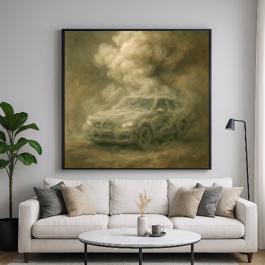 Smog Car - Pastel Schilderkunst Poster