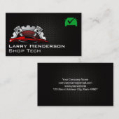 Smog Check-logo | Auto sportwagen Visitekaartje (Voorkant / Achterkant)