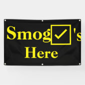 Smog-controles hier spandoek (Horizontaal)