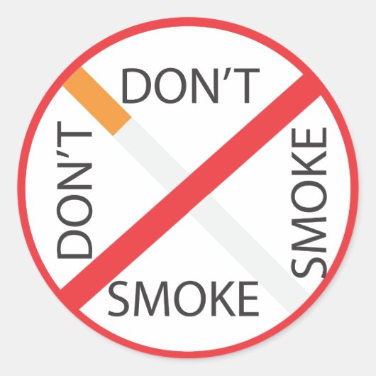 SMOKE.ai Ronde Sticker (Voorkant)